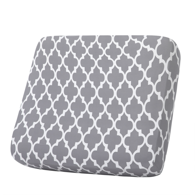 Printed Sofa Couch Cushion Covers- Light Grey Moroccan