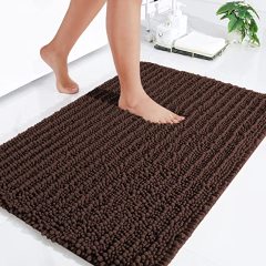 Rugs&Mats-Luxury Chenille Bathroom Rug-Brown