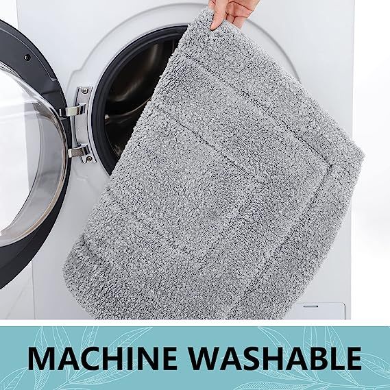 Rugs&Mats-Soft and Absorbent Microfiber Bath Rugs-Grey