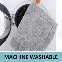 Rugs&Mats-Soft and Absorbent Microfiber Bath Rugs-Grey