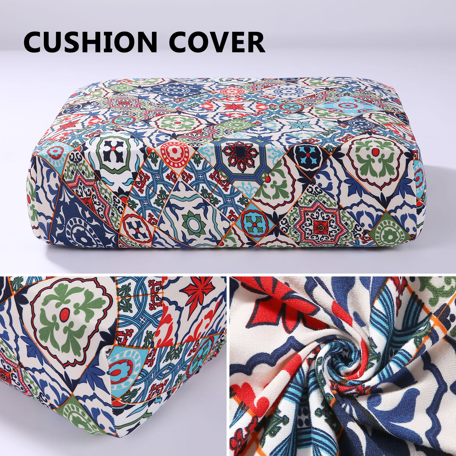 Printed Sofa Couch Cushion Covers-Light Beige