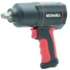 BW-112FN PRO Air Impact Wrench-1600 N.M Max Loosen torque,Pneumatic Impact Wrench,High torque Impact Gun,1/2” Impact Driver with Twin Hammer Mechanism
