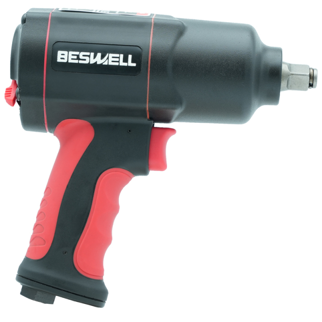 BW-112FN PRO Air Impact Wrench-1600 N.M Max Loosen torque,Pneumatic Impact Wrench,High torque Impact Gun,1/2” Impact Driver with Twin Hammer Mechanism