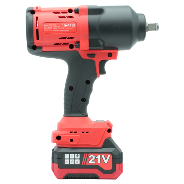 1/2-Inch 1700 N.M/ 1253 FT.LBS Max Loosen Torque Cordless Impact Wrench