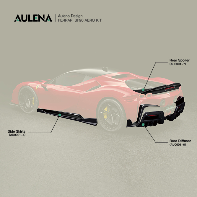 FERRARI SF90 Aulena Design dry carbon performance body kit