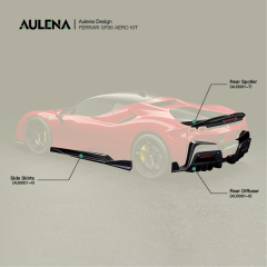 FERRARI SF90 Aulena Design dry carbon performance body kit