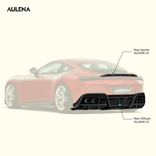 Ferrari Roma Aulena Design dry carbon performance body kit