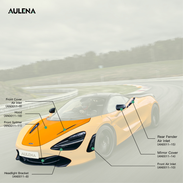 McLaren 720S OEM Style dry carbon performance body kit