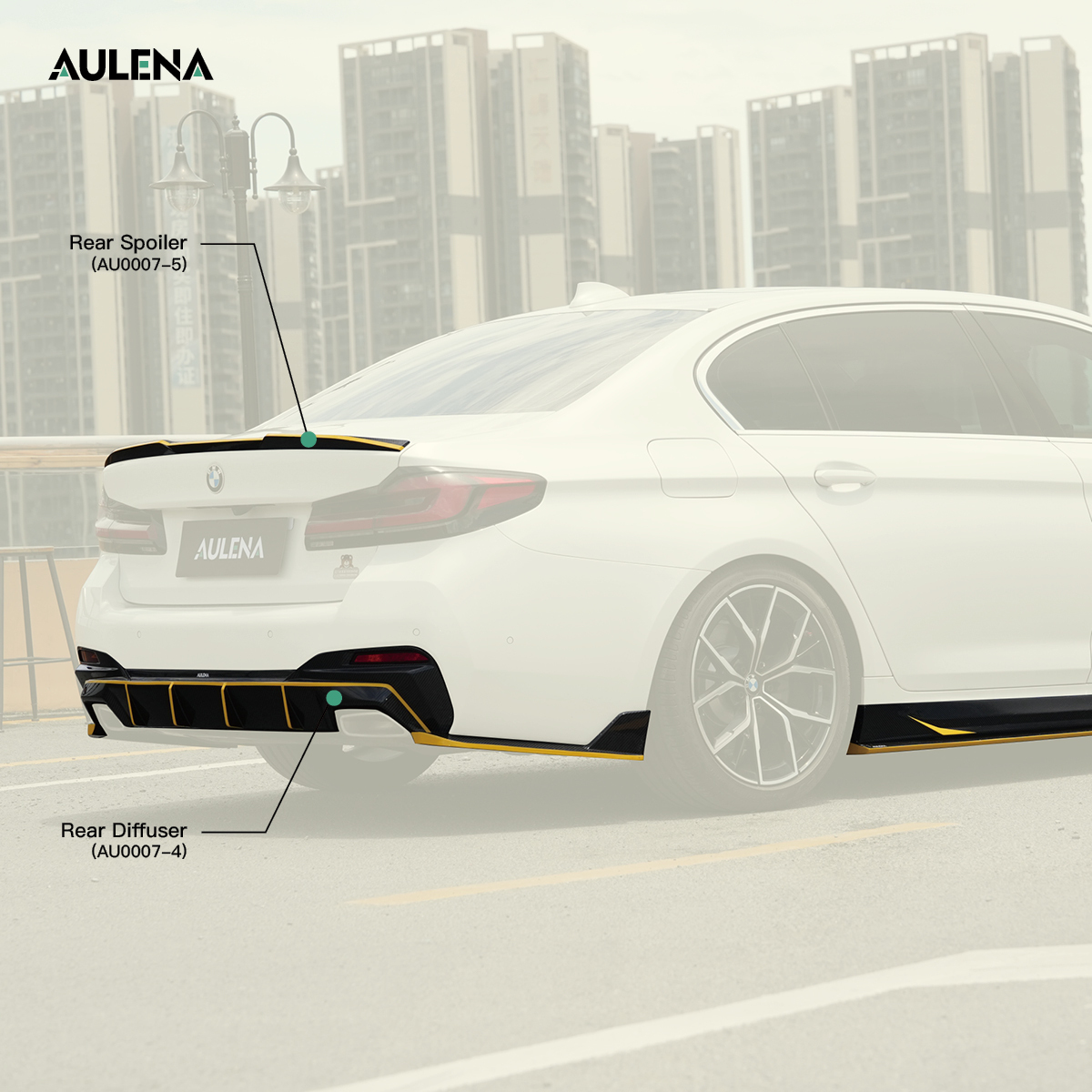BMW 5 Series(G38) AULENA Design dry carbon performance body kit