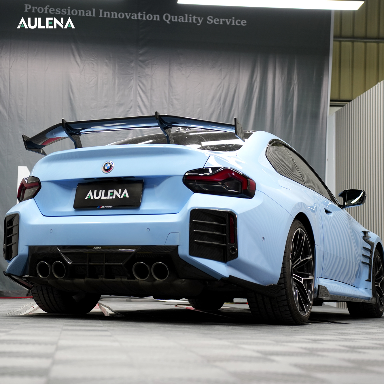BMW M2(G87) Aulena Carbon fiber design Rear Diffuser