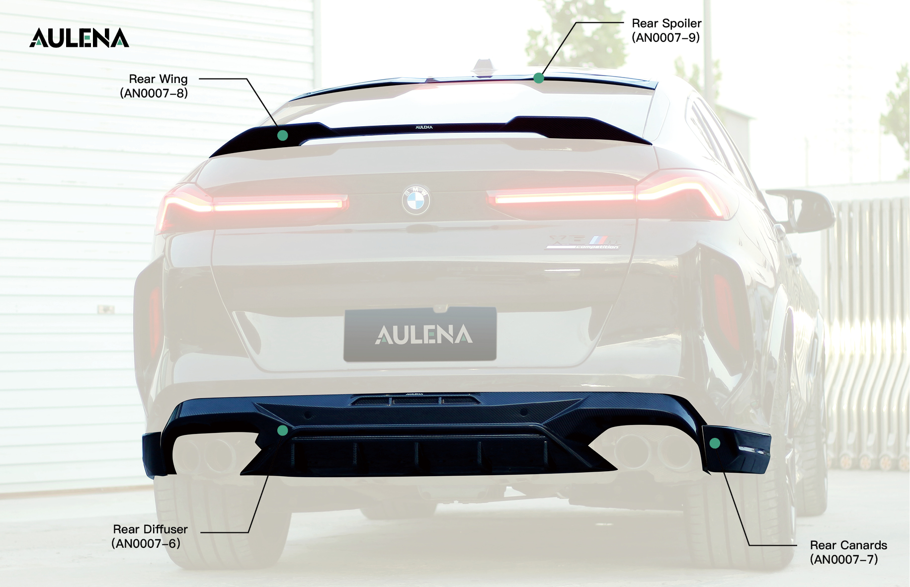 BMW X6M dry carbon performance Rear Diffuser