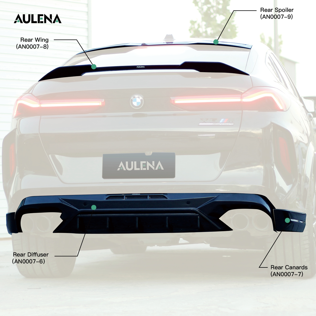 BMW X6M Aulena Design dry carbon Body Kit