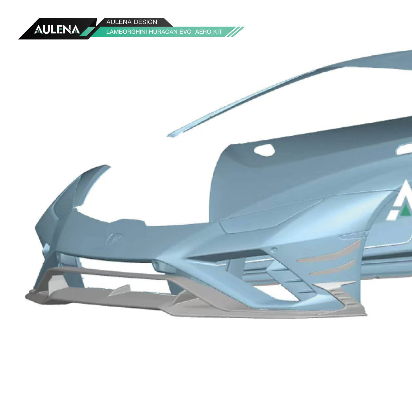 Aulena Design dry carbon performance V2 Front Lip