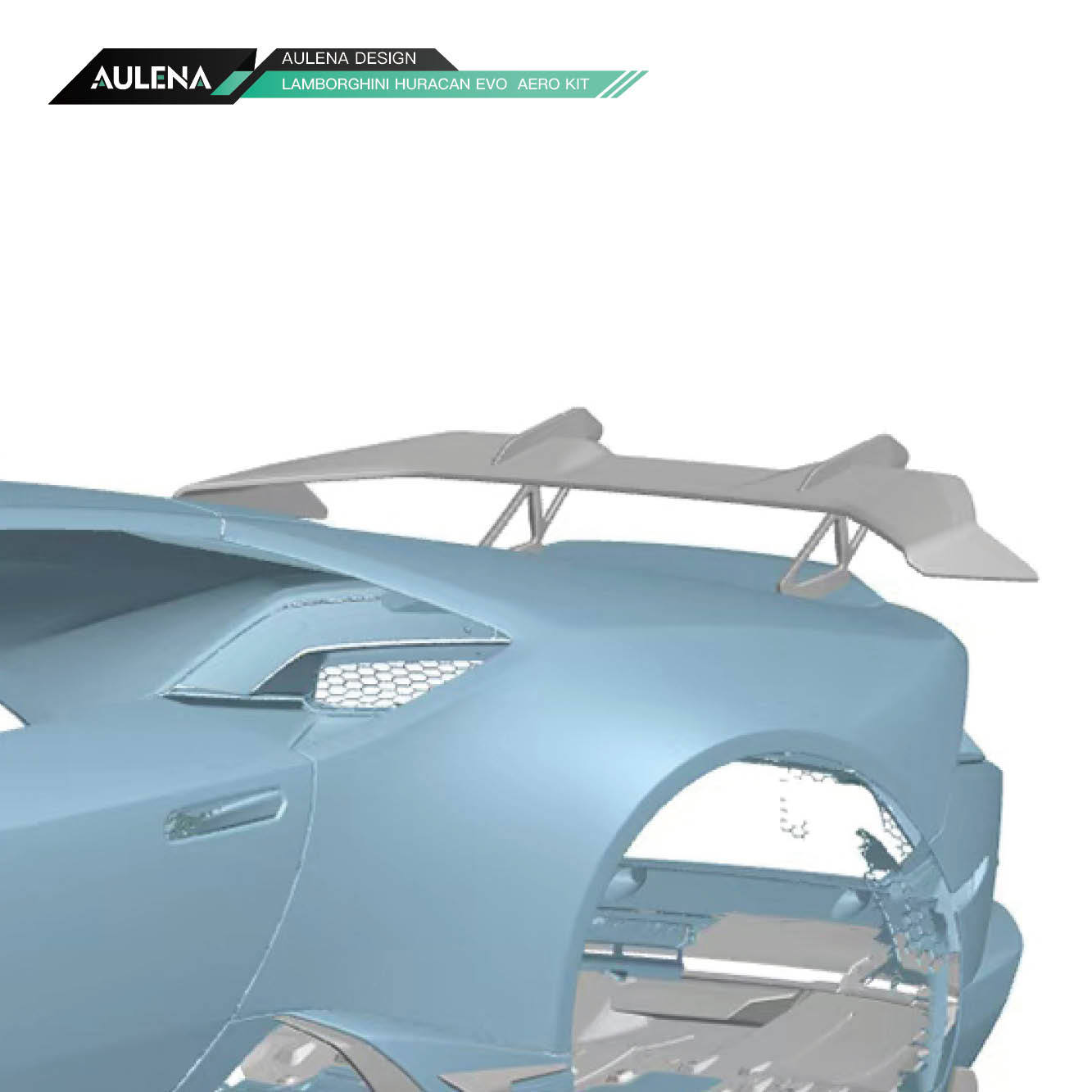 Lamborghini Huracan EVO Aulena Design dry carbon Rear Spoiler
