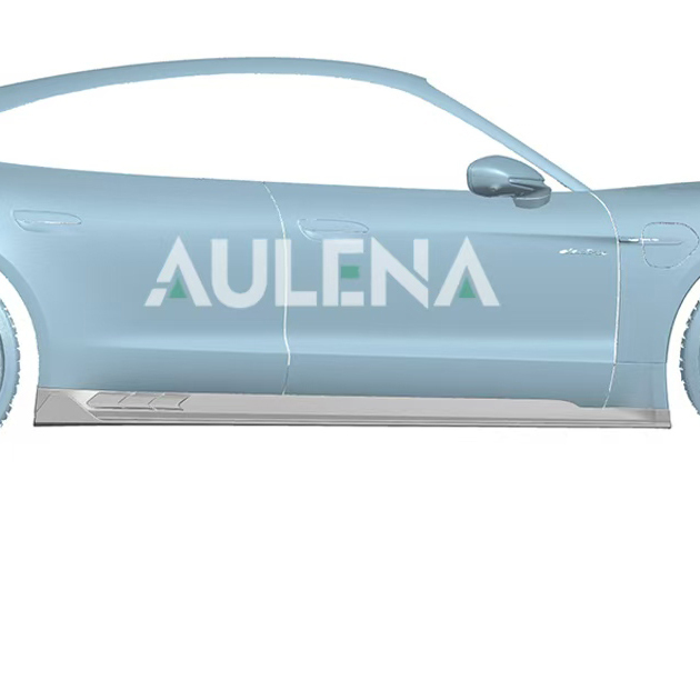 Porsche Taycan Aulena Design dry carbon V1 Side Skirts