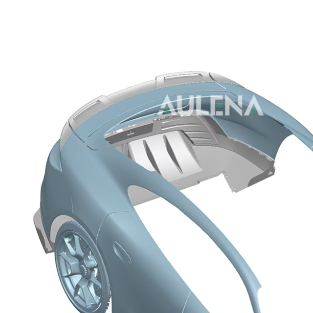 Porsche Taycan Aulena Design dry carbon Rear Spoiler