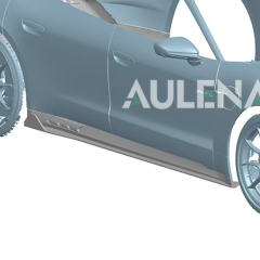 Porsche Taycan Aulena Design dry carbon V1 Side Skirts