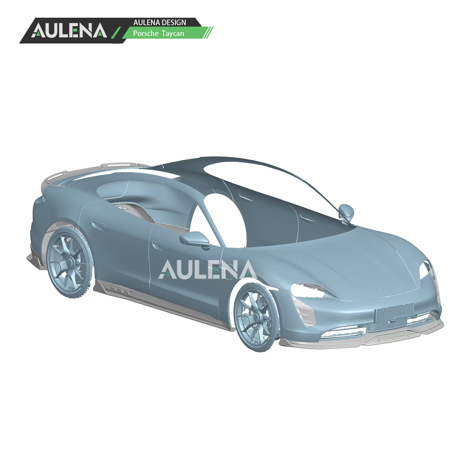 Porsche Taycan Aulena Design dry carbon V1 Side Skirts