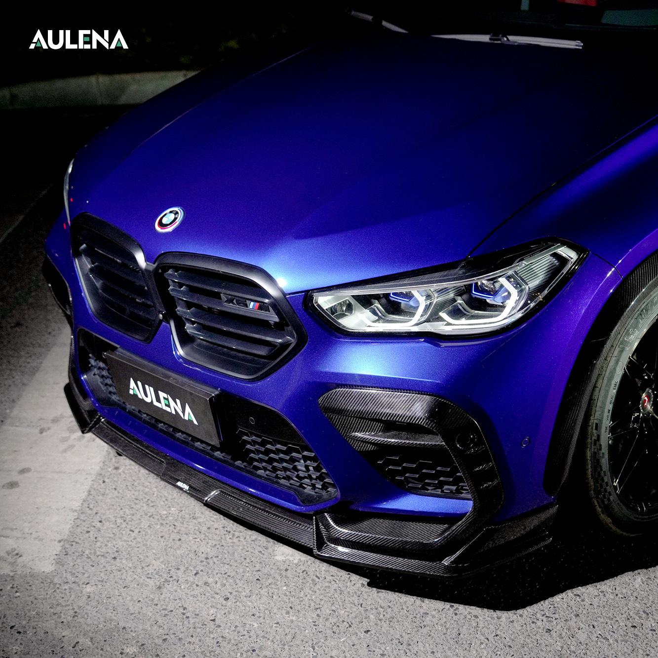 BMW X6M Aulena Design dry carbon performance Front Air Inlet Set