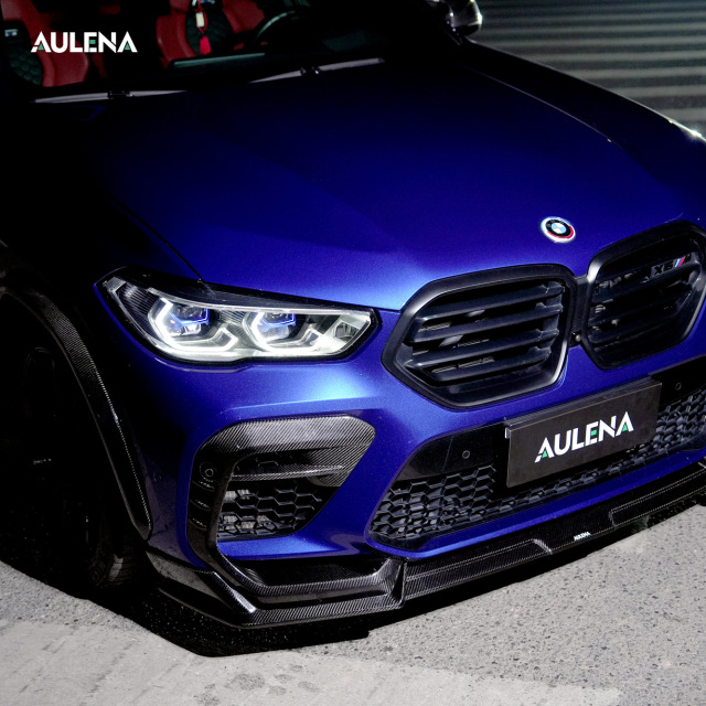 BMW X6M Aulena Design dry carbon performance Front Splitter