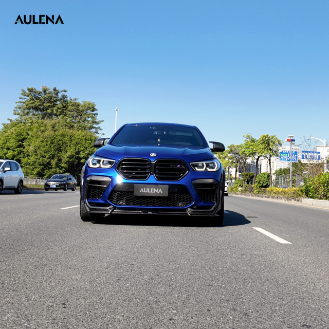 BMW X6M Aulena Design dry carbon performance Front Splitter