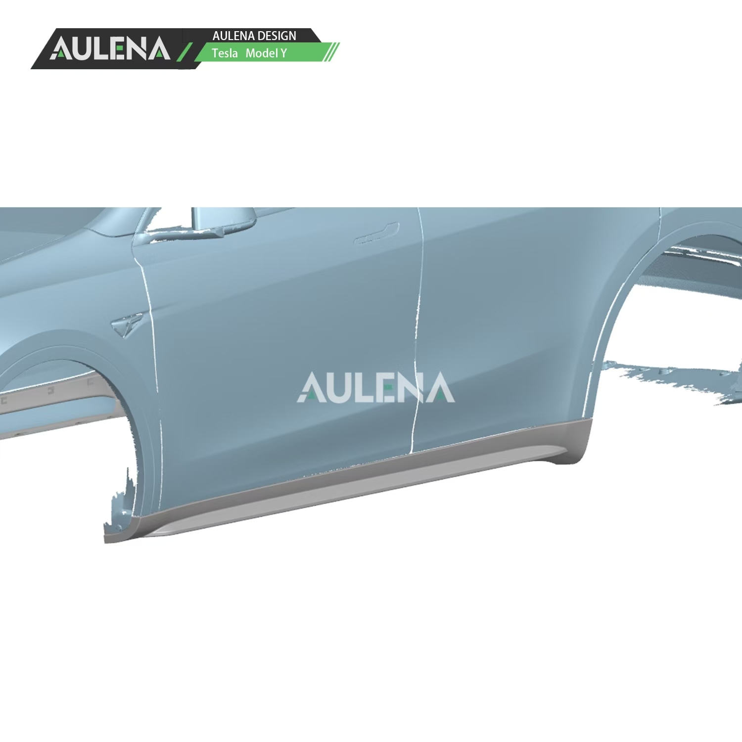 Tesla Model Y Aulena Design dry carbon performance V1 Side Skirts