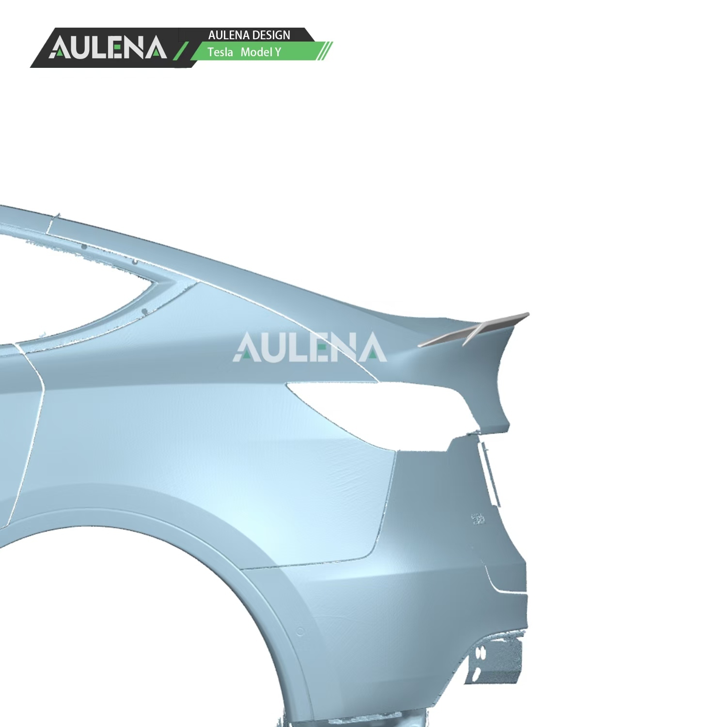 Tesla Model Y Aulena Design dry carbon performance Rear Spoiler Carbon fiber design