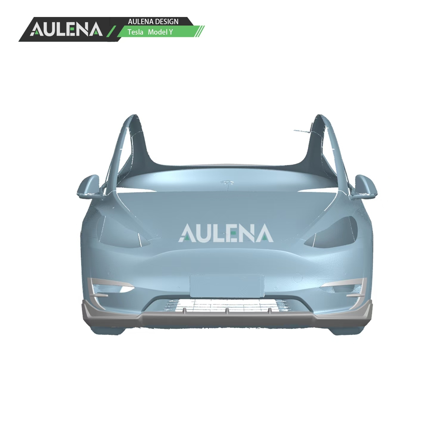 Tesla Model Y Aulena Design dry carbon performance Front Canards