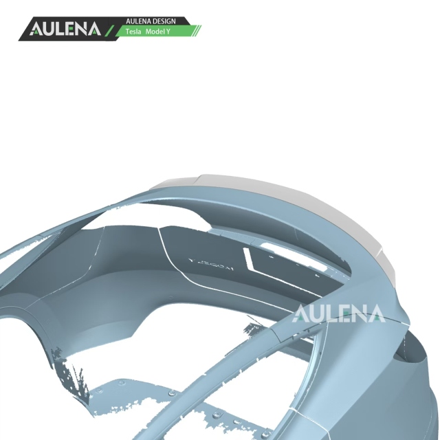 Tesla Model Y Aulena Design dry carbon performance Rear Spoiler Carbon fiber design