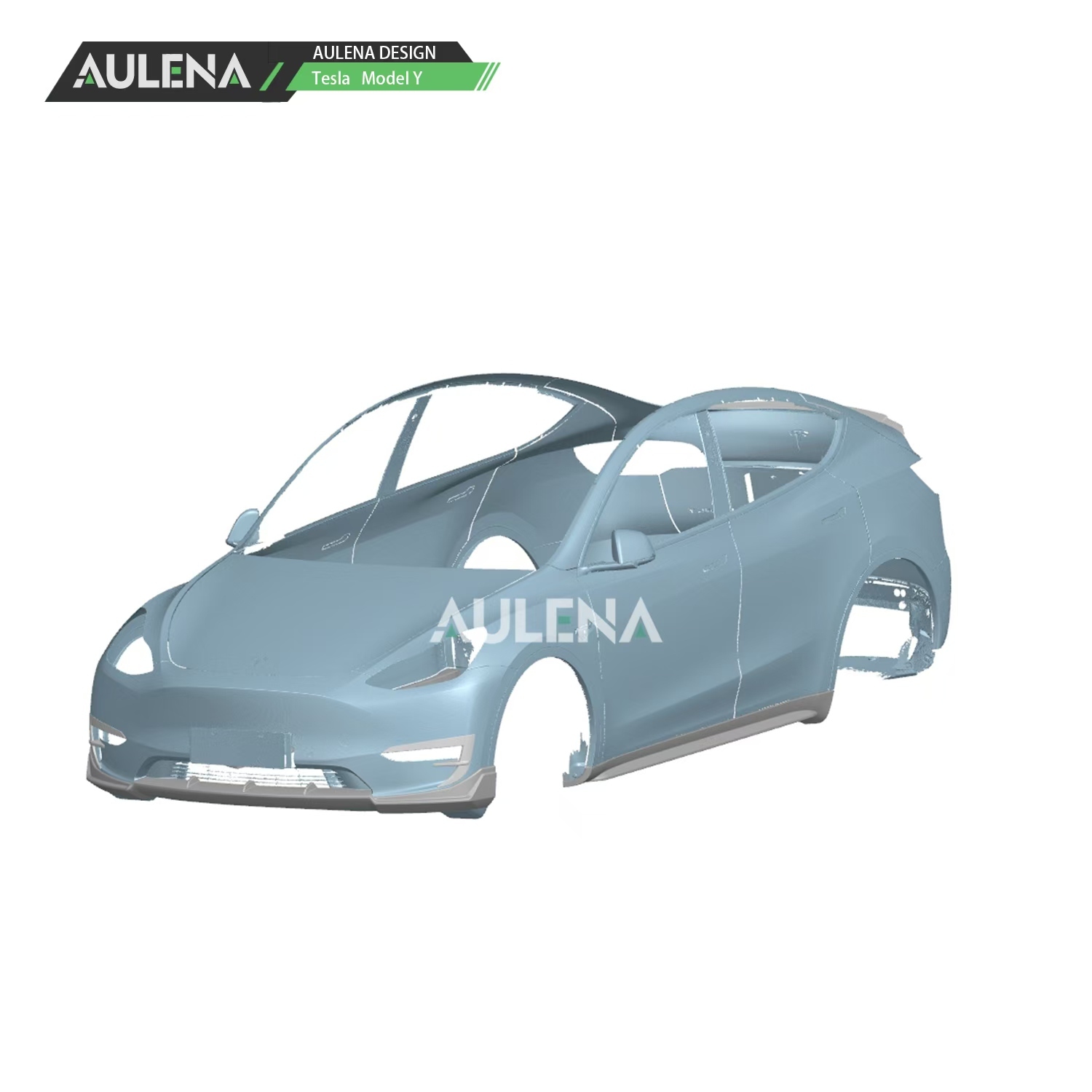 Tesla Model Y Aulena Design dry carbon performance V1 Side Skirts