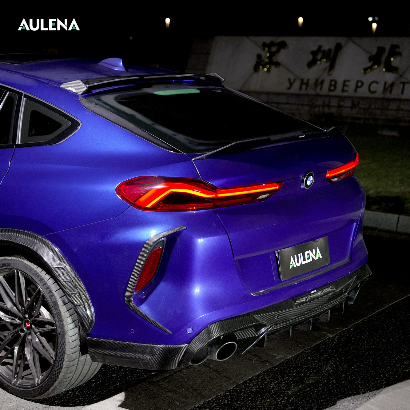 BMW X6M Aulena Design dry carbon performance Rear Spoiler