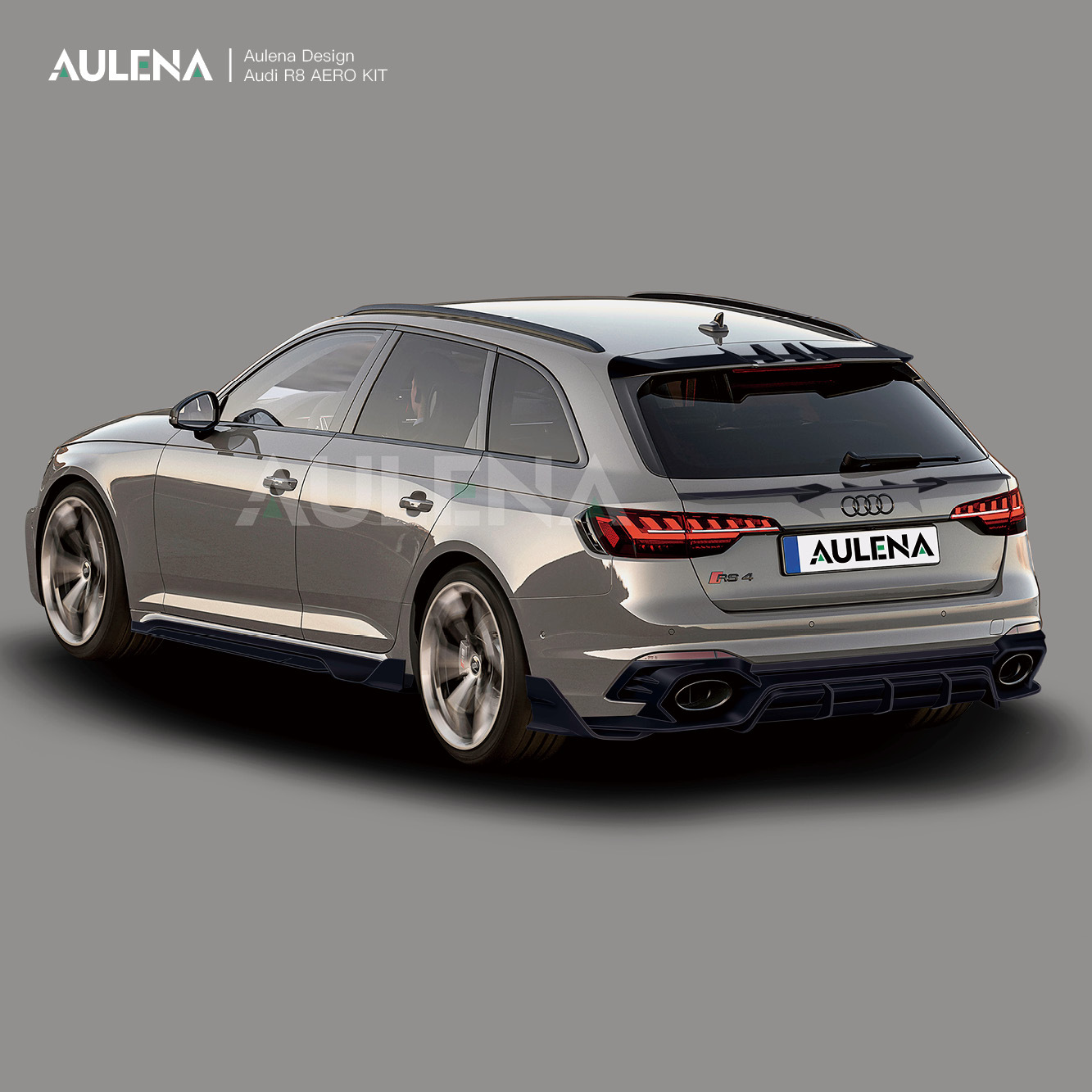 Aulena Design dry carbon performance Audi rs4 Rear Diffuser