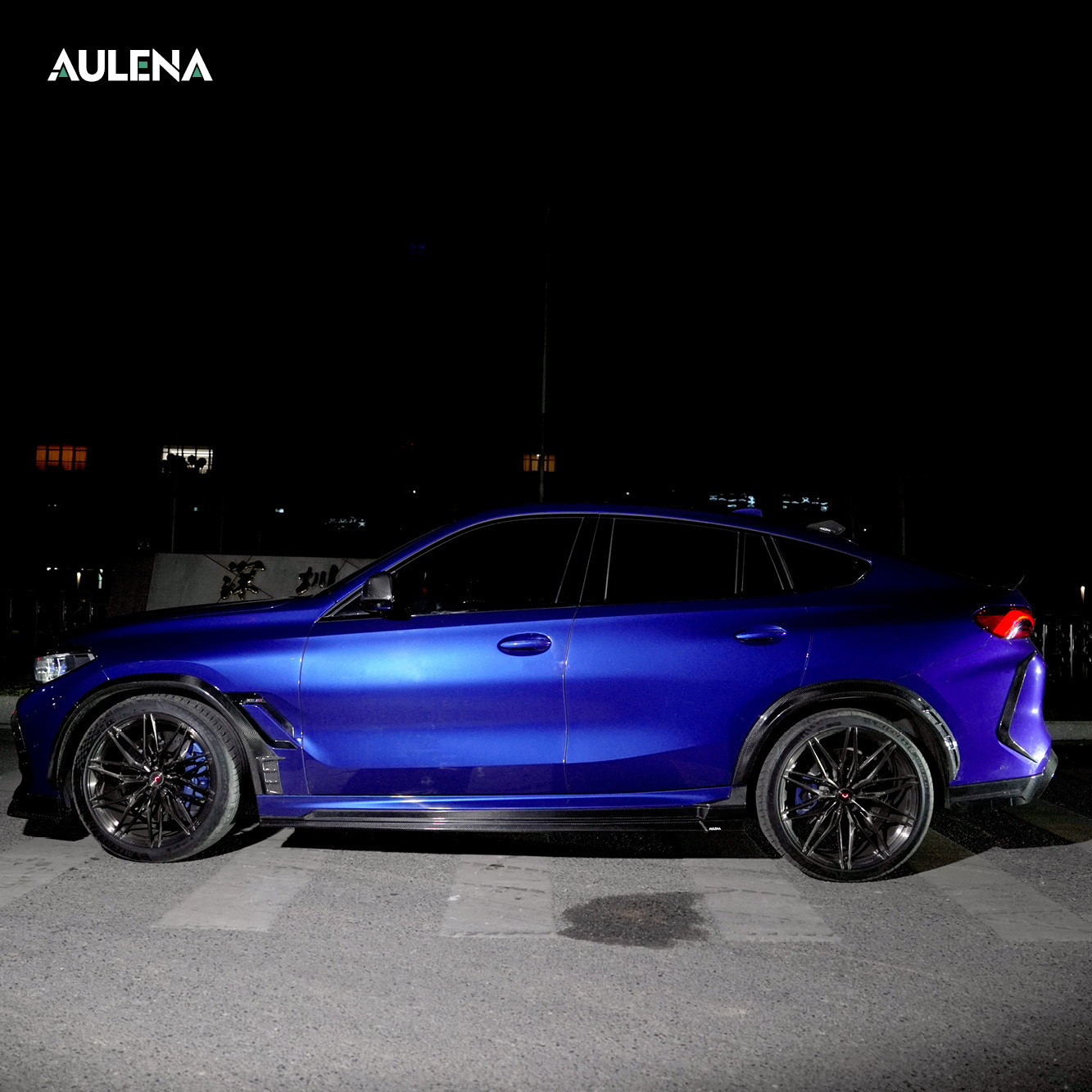 BMW X6 Aulena Design dry carbon performance Side Skirts