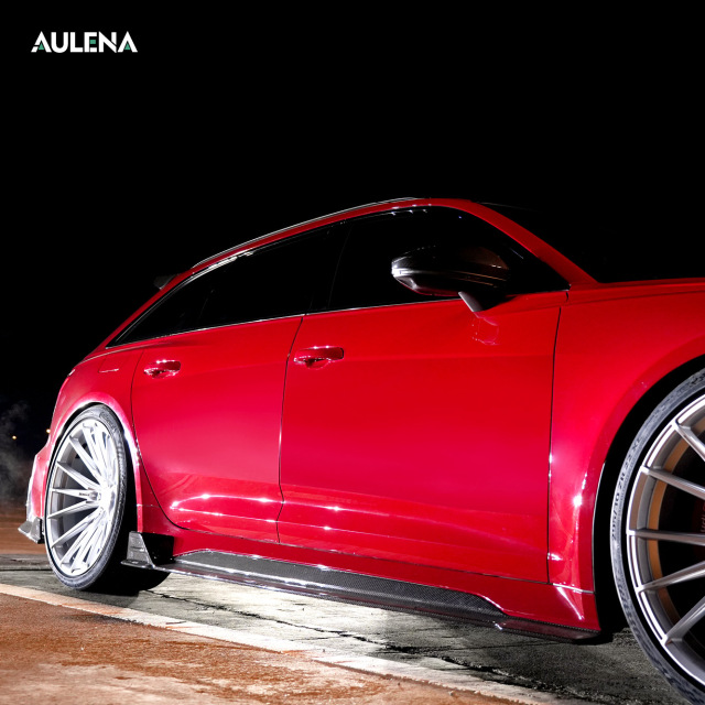 Audi RS6 Aulena Design dry carbon V1 Side Skirts