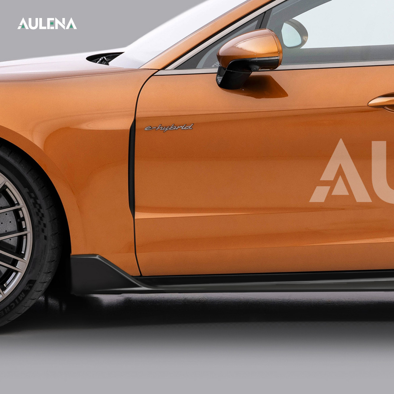 Porsche Panamera Aulena Design dry carbon performance fiber side skirts