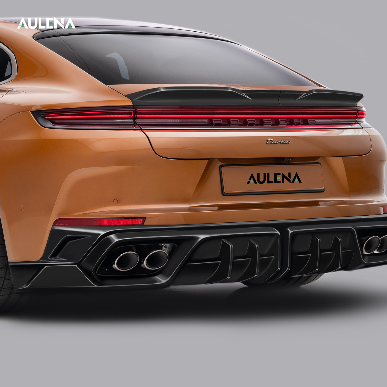 Porsche Panamera Aulena Design dry carbon performance Rear Spoiler carbumpers