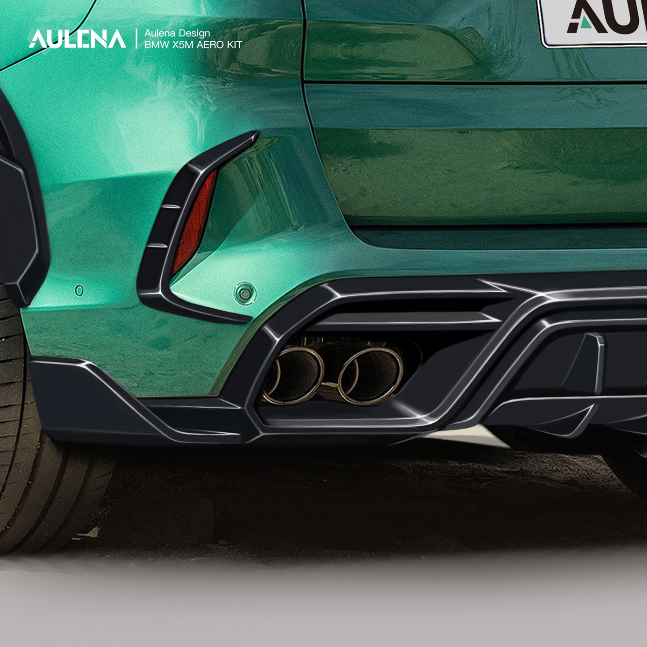 BMW X5M Aulena Design dry carbon BMW X5M Rear Diffuser
