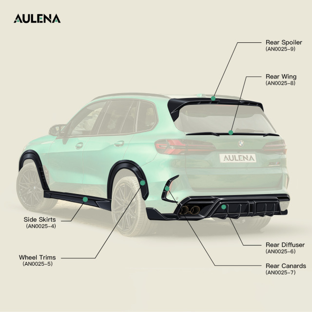 BMW X5M Aulena Design dry carbon Rear Canards