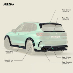 BMW X5M Aulena Design dry carbon bmw Rear Spoiler