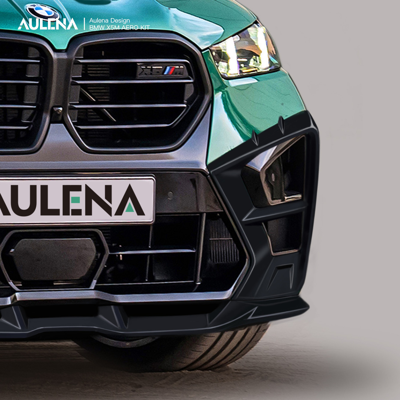 Aulena Design dry carbon for BMW X5M  Front Splitter