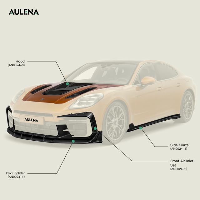 Aulena Design dry carbon performance Porsche Panamera body kit