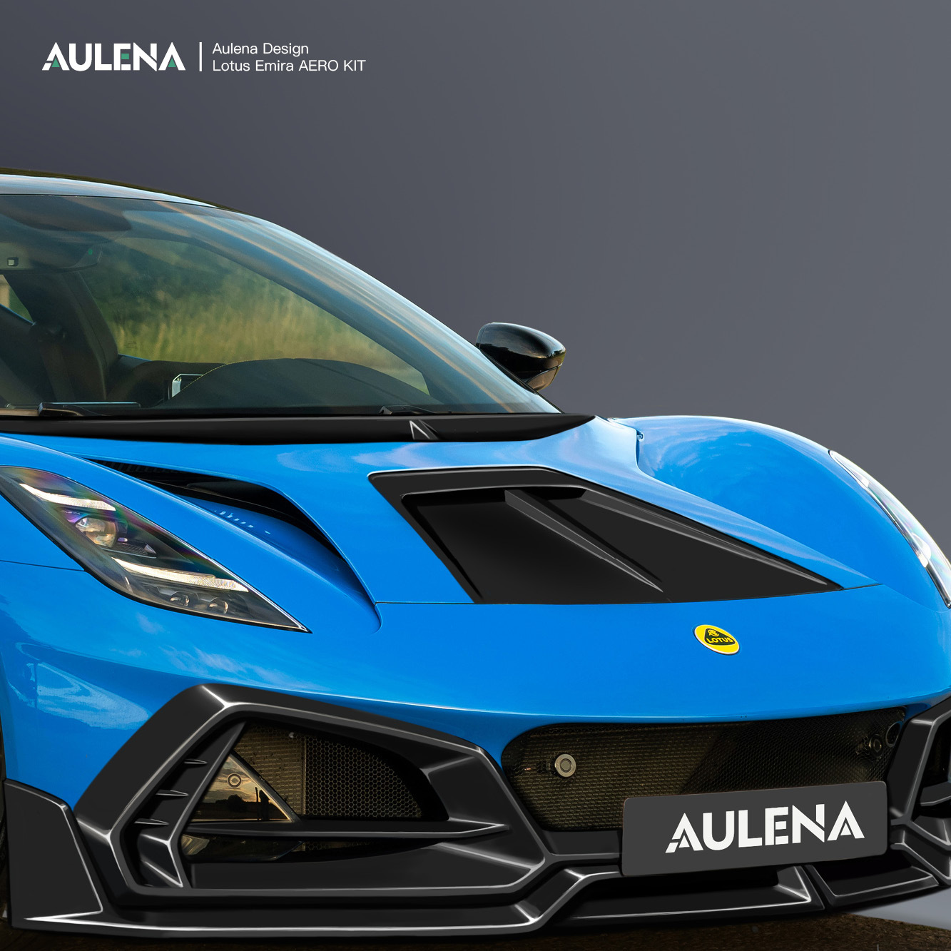 Aulena Design dry carbon performance Lotus Emira Front Air Inlet Set