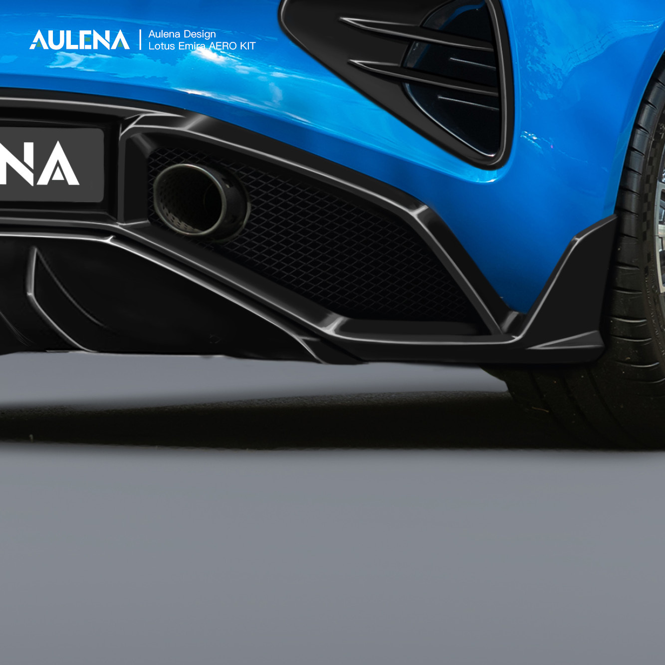 Aulena Design dry carbon performance Lotus Emira Rear Diffuser