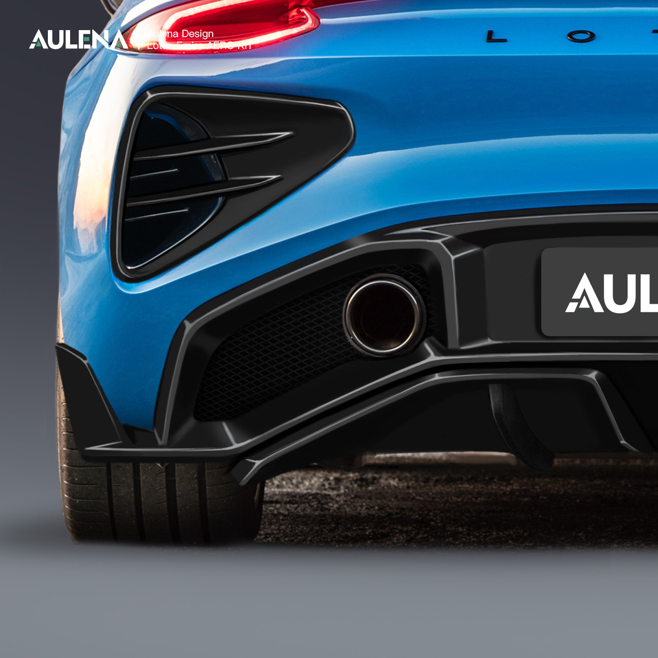 Aulena Design dry carbon performance Lotus Emira Rear Canards