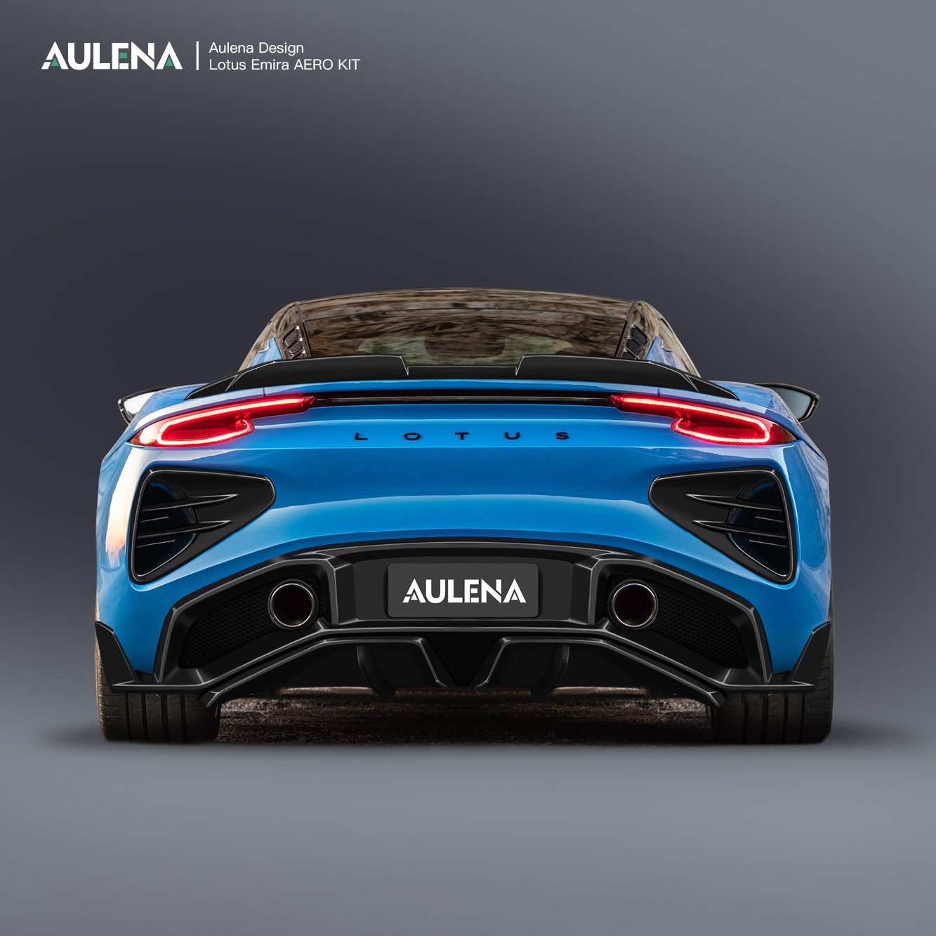 Aulena Design dry carbon performance Lotus Emira Rear Canards