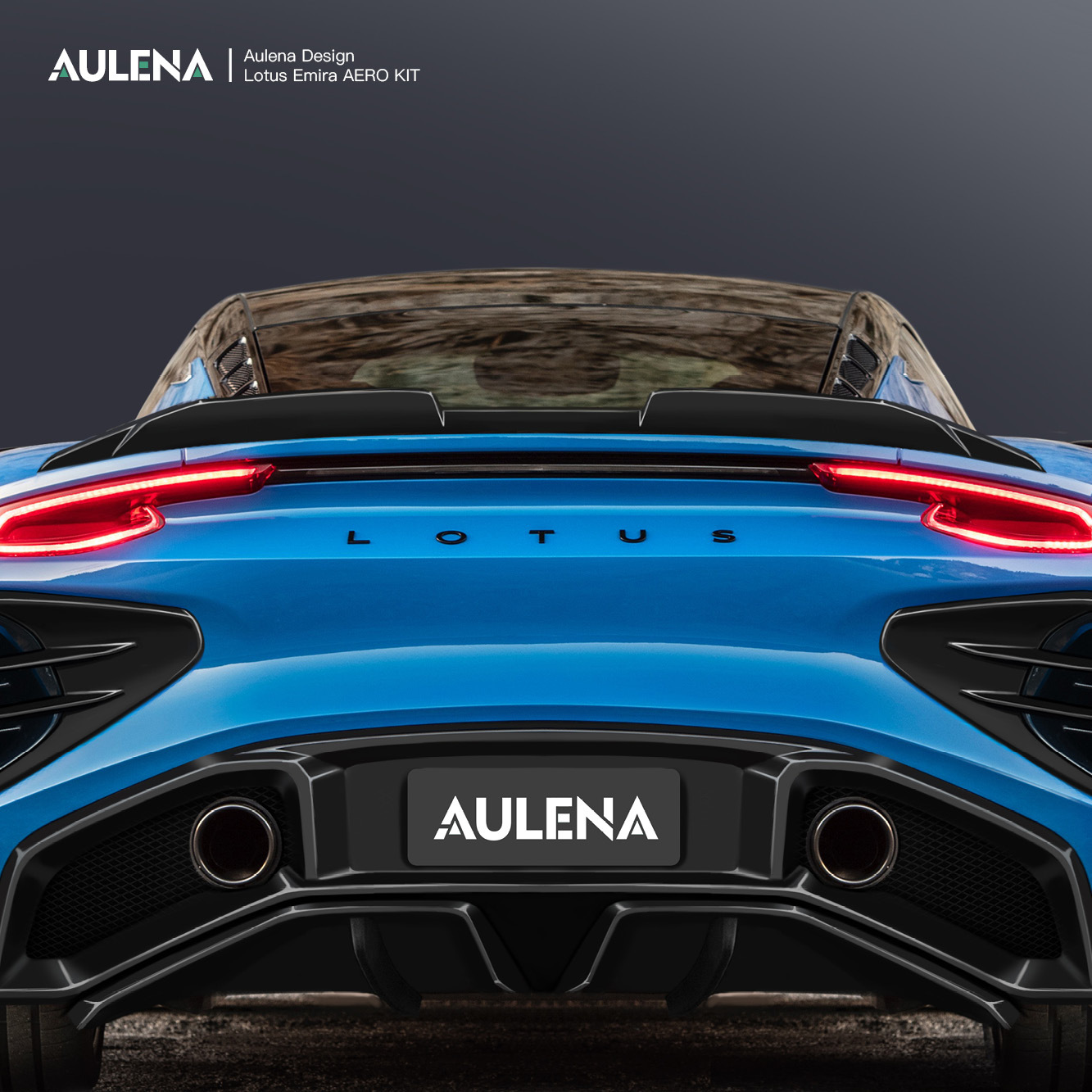Aulena Design dry carbon performance Lotus Emira Rear Wing