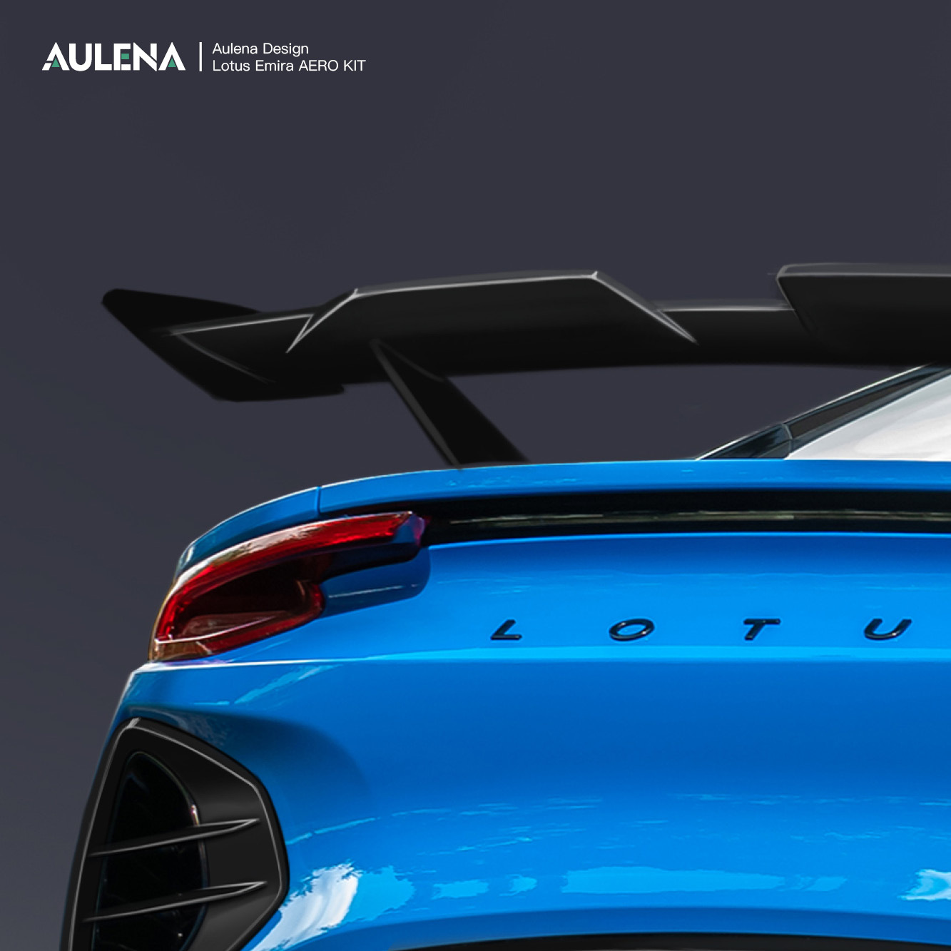 Aulena Design dry carbon performance Lotus Emira Rear Spoiler