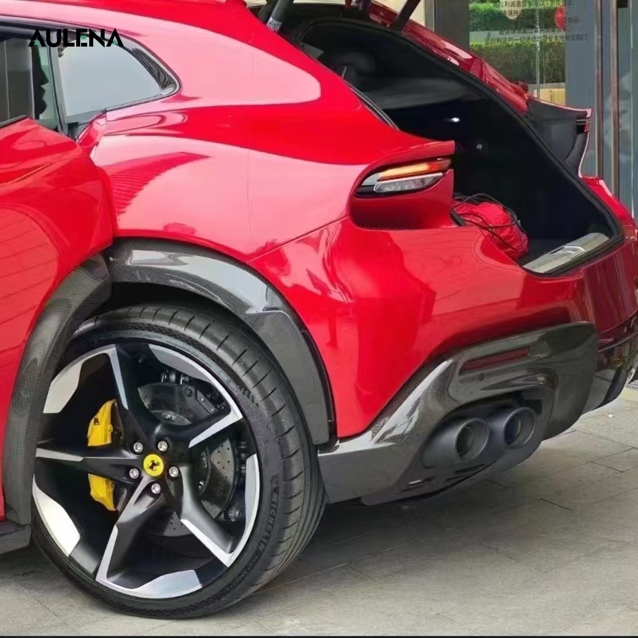 Ferrari Purosangue OEM dry carbon Rear Diffuser