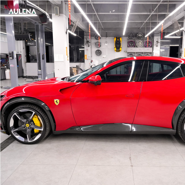 Ferrari Purosangue dry carbon OEM Style Side Skirts