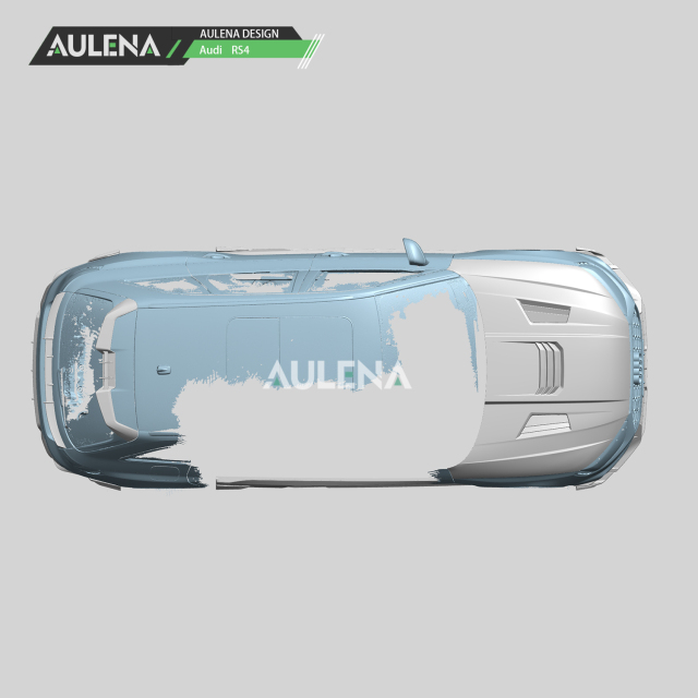 Aulena Design dry carbon performance audi rs4 carbon side skirts body kit